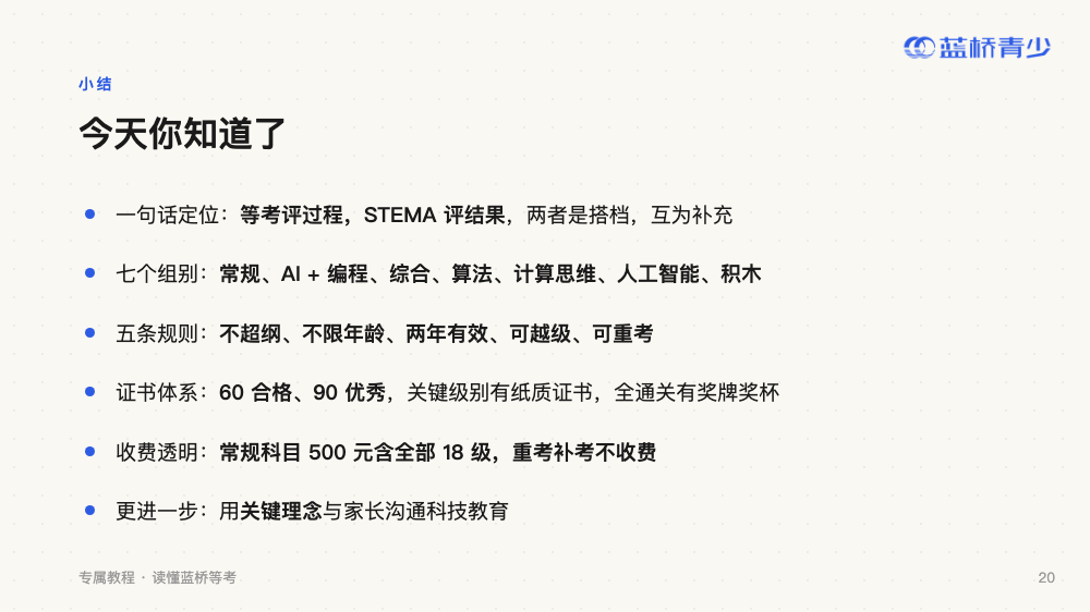 读懂蓝桥等考 · 第 20 页（共 20 页）